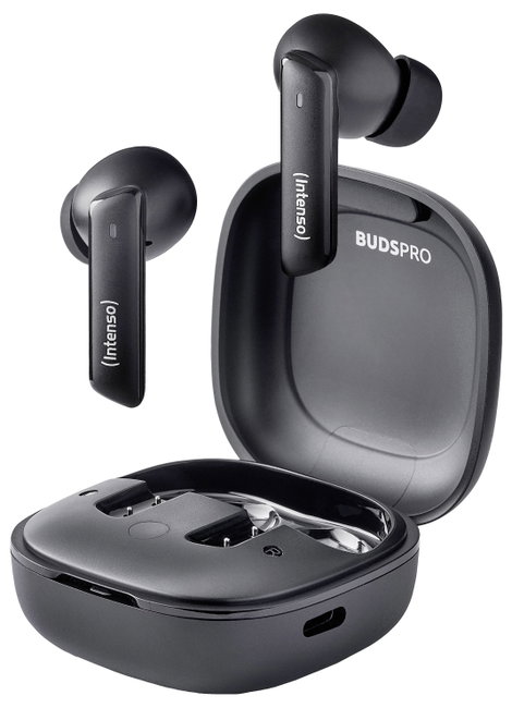 Intenso Buds Pro T500HAE schwarz Mobiltelefon In Ear fejhallgató Bluetooth® Fekete Noise Cancelling 4. kép