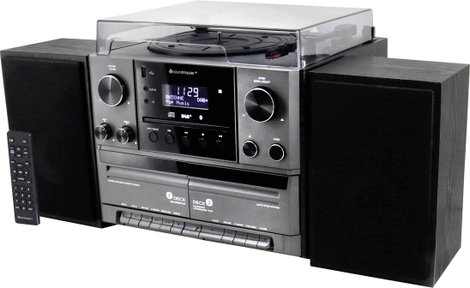 soundmaster MCD5600SW Sztereo berendezés Lemezjátszó, DAB+, URH, Bluetooth®, CD, Kazetta, USB 2 x 5