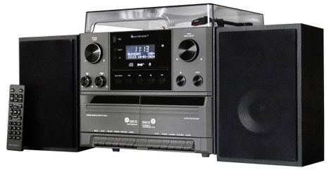 soundmaster MCD5600SW Sztereo berendezés Lemezjátszó, DAB+, URH, Bluetooth®, CD, Kazetta, USB 2 x 5 2. kép