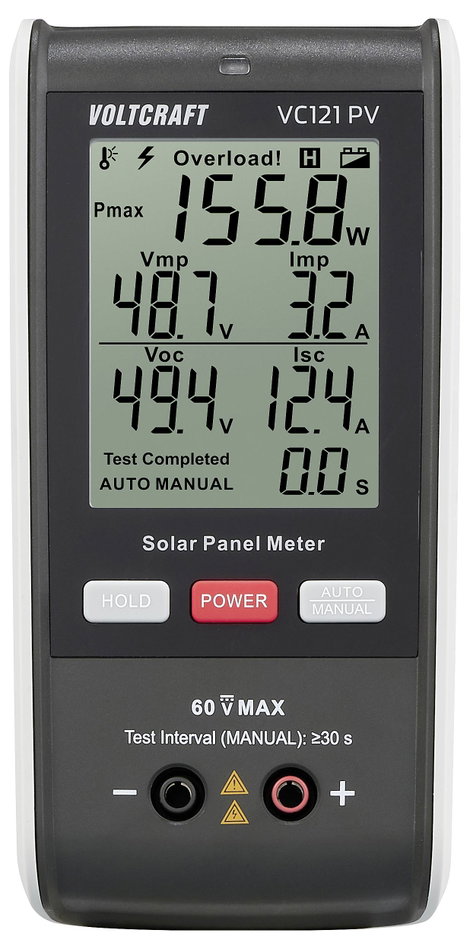 VOLTCRAFT VC121 PV Napenergia mérő 2. kép