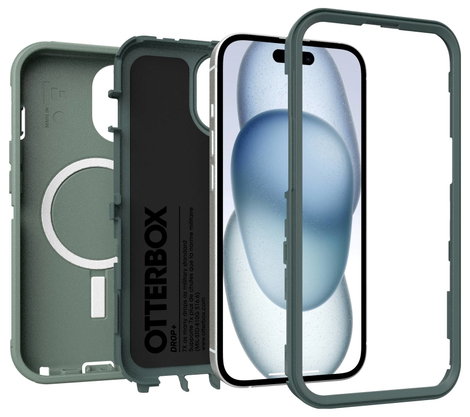 Otterbox Defender Hátlap Apple iPhone 13, iPhone 14, iPhone 15 Zöld MagSafe kompatibilis 77-97536 3. kép