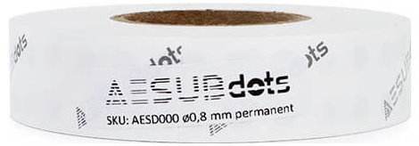 Aesub 3D markerek Marker Points AESUBdots - Targets white 1.5 mm Ø 1.5 mm / 6000 targets AESD001 2. kép