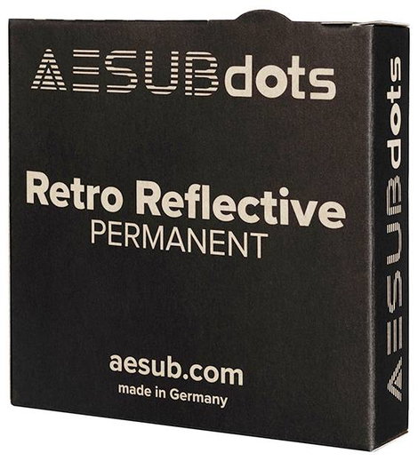 Aesub Referenciapontok AESUBdots retro permanent Ø 3 mm / 3000 targets AESD103 5. kép