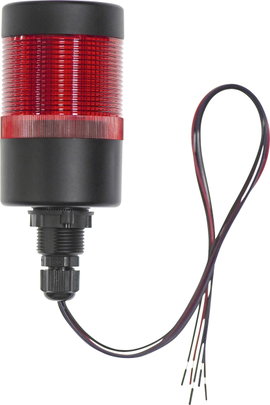 TRU COMPONENTS Jelző oszlop TC-12835332 TC-HBJD-55A-D/1/R/24V/IP65 LED Piros 1 db