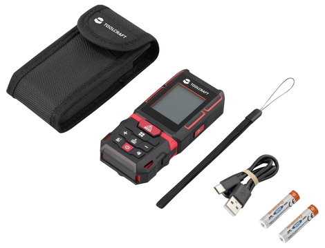TOOLCRAFT Lézeres távolságmérő Lítiumion akku 60 m 5. kép