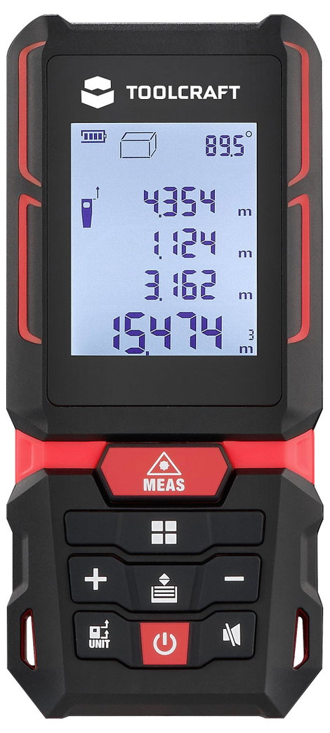 TOOLCRAFT LDM XG40 L Lézeres távolságmérő Lítiumion akku 40 m 3. kép