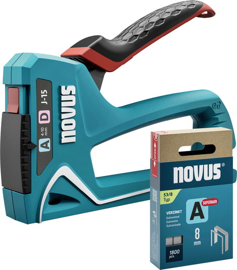 Novus Tools J-15 030-0457 Kézi tűzőgép Kapocs hosszúság 4 - 10 mm