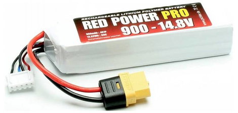Red Power Akkucsomag, LiPo 14.8 V 900 mAh 60 C Soft doboz XT60