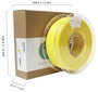 Maertz PMMA-1009-006 PMMA-1009-006 3D nyomtatószál PLA Pro 1.75 mm 1000 g Sárga 1 db 2. bélyegkép