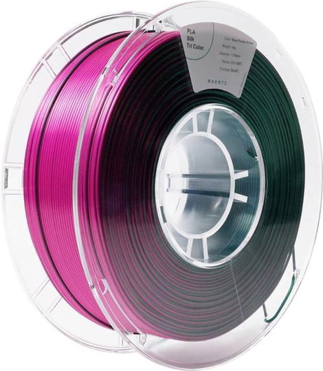 Maertz PMMA-1022-001 PMMA-1022-001 3D nyomtatószál PLA selyem Selymesen fényes 1.75 mm 1000 g Kék, L