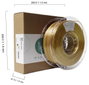 Maertz PMMA-1021-003 PMMA-1021-003 3D nyomtatószál PLA selyem Selymesen fényes 1.75 mm 1000 g Vörösr 2. bélyegkép