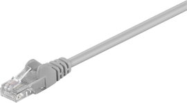 Goobay 68377 RJ45 Hálózati kábel, patchkábel CAT 5e U/UTP 5.00 m Szürke 1 db