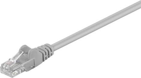 Goobay 68377 RJ45 Hálózati kábel, patchkábel CAT 5e U/UTP 5.00 m Szürke 1 db