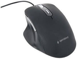 Gembird WLAN egér Vezetékes Optikai Fekete 6 Gombok 1200 dpi, 1800 dpi, 2400 dpi, 3600 dpi Világít, 