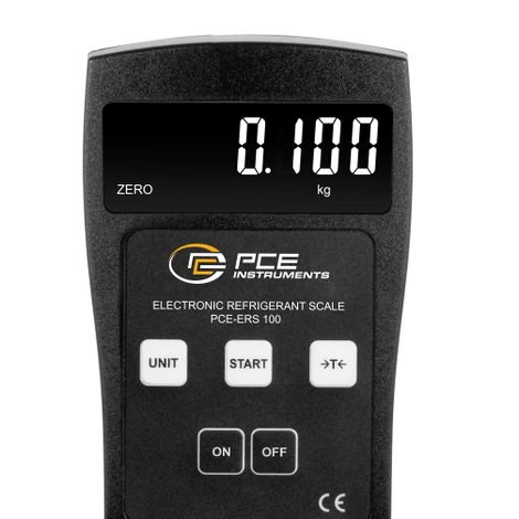 PCE Instruments PCE-ERS 100 Hűtőközeg mérleg Mérési tartomány (max.) 100 kg Elemekről üzemeltetett F 3. kép
