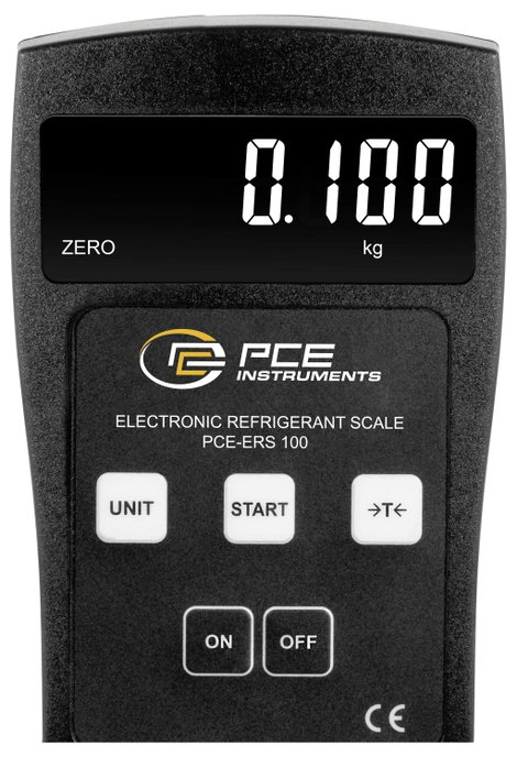 PCE Instruments PCE-ERS 100 Hűtőközeg mérleg Mérési tartomány (max.) 100 kg Elemekről üzemeltetett F 3. kép