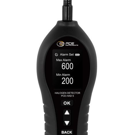 PCE Instruments PCE-HAD 5 Hűtőközeg mérőkészülék 0 - 1000 ppm Hőmérsékletmérő funkcióval Kalibrált G 2. kép