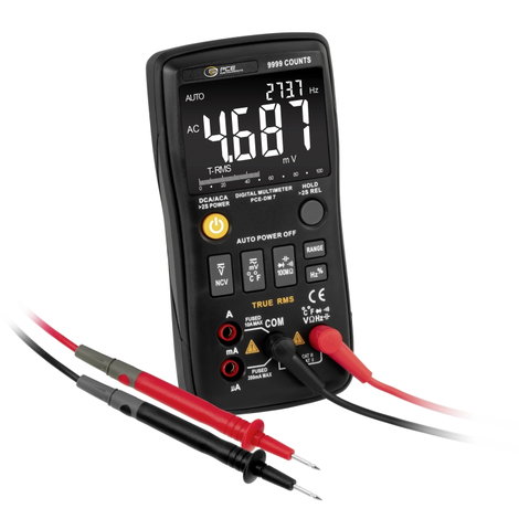 PCE Instruments PCE-DM 7 Kézi multiméter digitális CAT II 1000 V, CAT III 600 V