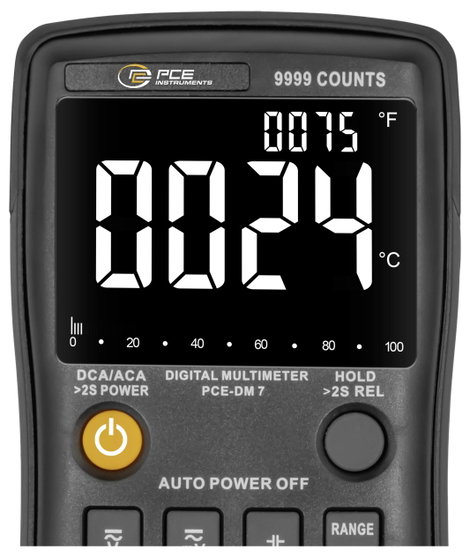 PCE Instruments PCE-DM 7 Kézi multiméter digitális CAT II 1000 V, CAT III 600 V 2. kép