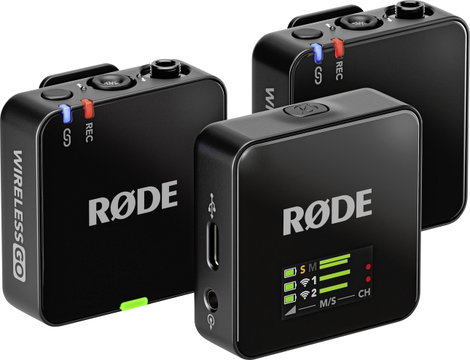 Rode Wireless GO (3rd Gen) Rátűzhető Vezeték nélküli mikrofon készlet Átviteli mód:Vezeték nélküli U