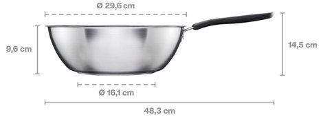 Fiskars 1072313 Funkcionális forma Wok 280 mm 3. kép