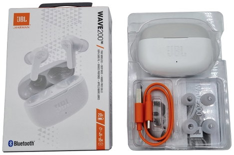 JBL Wave 200 TWS Mobiltelefon In Ear headset Bluetooth® Stereo Fehér 2. kép