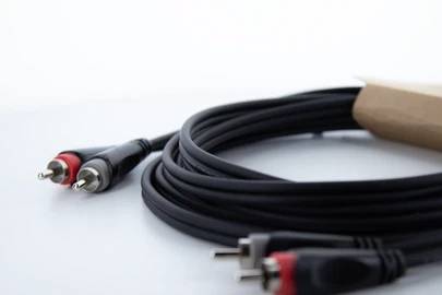 Cordial 14834 RCA Audio Csatlakozókábel [2x RCA dugó - 2x RCA dugó] 0.50 m Fekete PVC köpeny, ikerve 3. kép