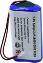Sanyo 2/UR18650-ZM2 PCBK Speciális akku 18650 Kábel Lítiumion 7.4 V 2420 mAh bélyegkép