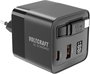 VOLTCRAFT UC-2C1A65W02 USB-s töltőkészülék Kimeneti áram (max.) 3 A USB-C®, USB-A Kimenetek száma: 3 bélyegkép