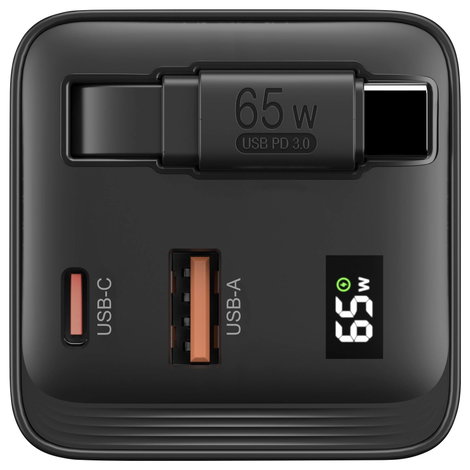 VOLTCRAFT UC-2C1A65W02 USB-s töltőkészülék Kimeneti áram (max.) 3 A USB-C®, USB-A Kimenetek száma: 3 2. kép