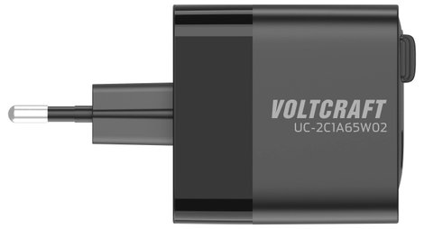 VOLTCRAFT UC-2C1A65W02 USB-s töltőkészülék Kimeneti áram (max.) 3 A USB-C®, USB-A Kimenetek száma: 3 3. kép