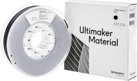UltiMaker PMUM-1006-003 TPU95A 3D nyomtatószál TPU 2.85 mm 700 g Fekete 1 db
