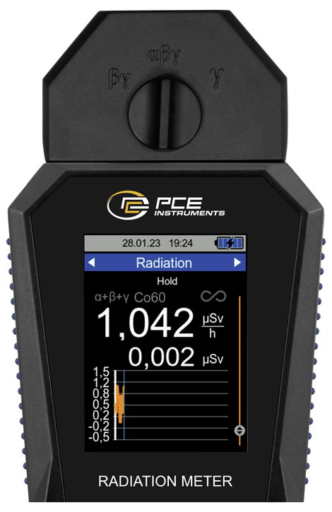 PCE Instruments PCE-RAM 100 Geiger számláló Sugárzás: Gamma, Alfa, Béta akusztikus riasztás, optikai 2. kép