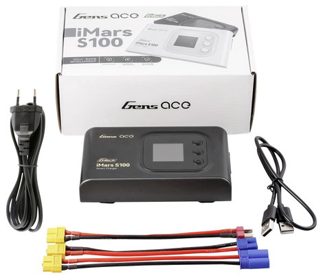 Gens ace Imars S100 Modell multifunkciós töltő 10 A LiPolimer, Lítiumion, LiHV, LiFePO, NiMH Akkufel 7. kép