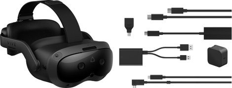 HTC Vive Focus Vision Consumer Edition + Vive Wired Streaming Kit Virtiális valóság szemüveg Fekete