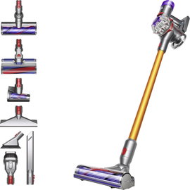 dyson V8 Absolute Silber-Gelb 476547-01 Akkus Zyklon porszívó 21.6 V töltővel, Ciklon technika, Akku