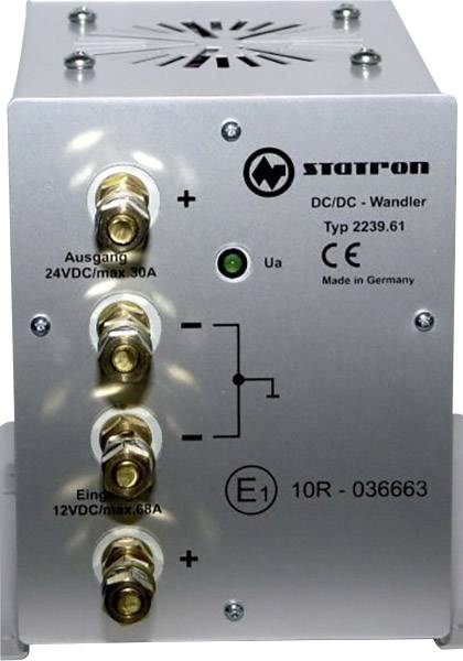 Statron 2239.61 DC/DC gépjármű feszültségváltó 12 V/DC - 24 V/DC/30 A 720 W 3. kép