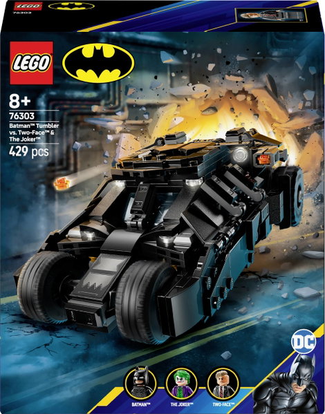 LEGO® DC COMICS SUPER HEROES 76303 Batman™ Tumbler vs. Two-Face™ és The Joker™