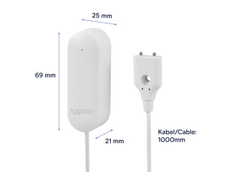 Sygonix SY-6515318 Rádiójel vezérlésű vízjelző app vezérléssel Elemekről üzemeltetett 6. kép