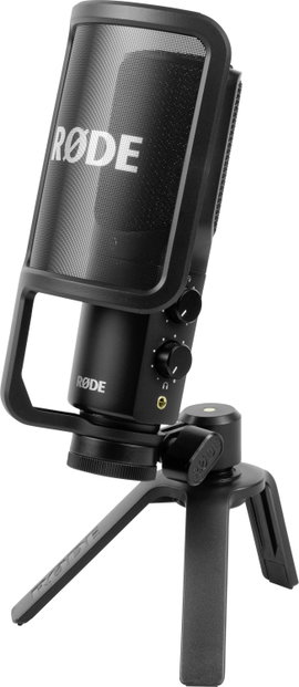 Rode NT-USB+ Álló Kondenzátormikrofon Átviteli mód:USB Állvánnyal, Vezetékkel USB USB Fekete