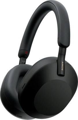Sony WH-1000XM5 Over Ear headset Bluetooth® Stereo Fekete High-Resolution audio, mikrofon zajelnyomá