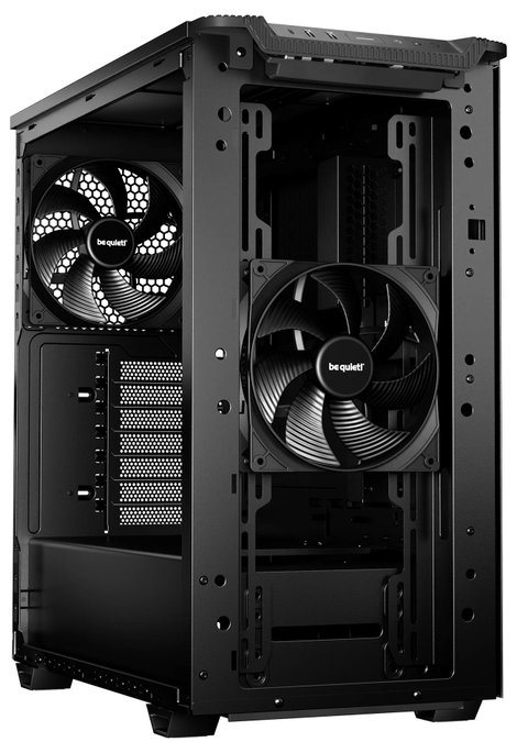 BeQuiet PURE BASE 501 Black Midi torony Számítógép ház Fekete 3. kép