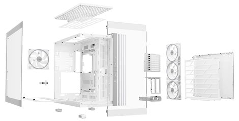 BeQuiet LIGHT BASE 900 FX White Full Tower Számítógép ház Fehér 5. kép