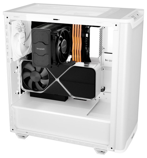 BeQuiet PURE BASE 501 Airflow Window White Midi torony Számítógép ház Fehér 5. kép