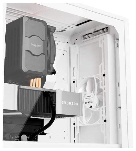 BeQuiet PURE BASE 501 Airflow Window White Midi torony Számítógép ház Fehér 7. kép