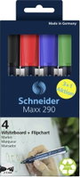Schneider Schreibgeräte Whiteboard-Marker Maxx 290 4er Etui sortiert, 3+1 Aktion 129084 Táblafilc 1 bélyegkép
