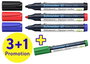 Schneider Schreibgeräte Whiteboard-Marker Maxx 290 4er Etui sortiert, 3+1 Aktion 129084 Táblafilc 1 2. bélyegkép
