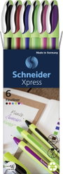 Schneider Schreibgeräte Rollertollak Fineliner Xpress 08 Karton-Etui 6 Stück 190086 1 db bélyegkép