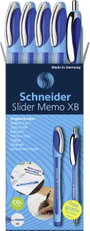 Schneider Schreibgeräte 1 db Etui 4x Kugelschreiber Memo + 1x Rave blau 150275 Golyóstoll N/A bélyegkép