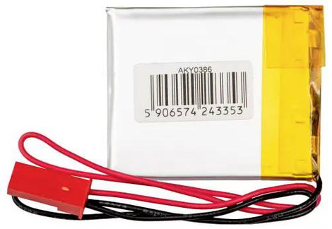 Akyga LP403035 Akkucsomag Elem- és akkuméret: Speciális akku LiPo 3.7 V 400 mAh 2. kép